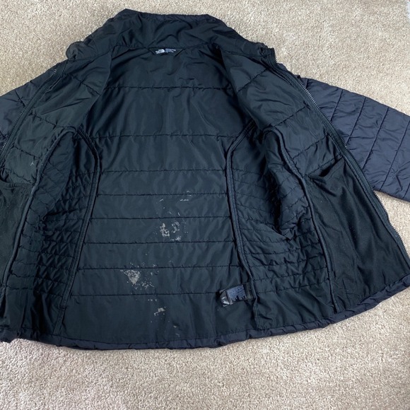 The North Face Womens Puffer Jacket Black Full Zip Insulated Warm Size M W - Picture 6 of 9